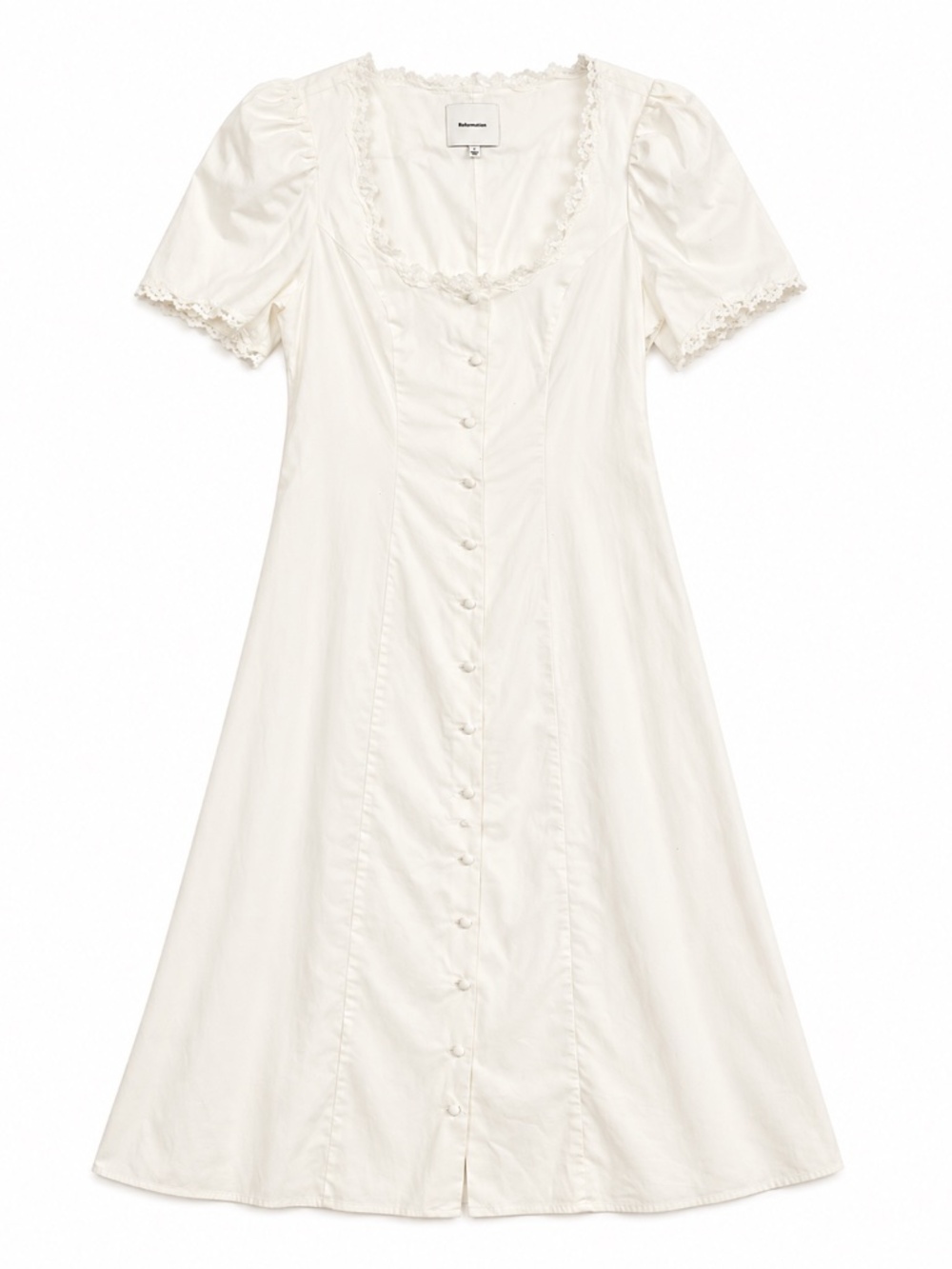 Reformation Alida Midi Dress, romantic, cottagecore, beachy dress. Size 4 NWOT - Picture 7 of 10